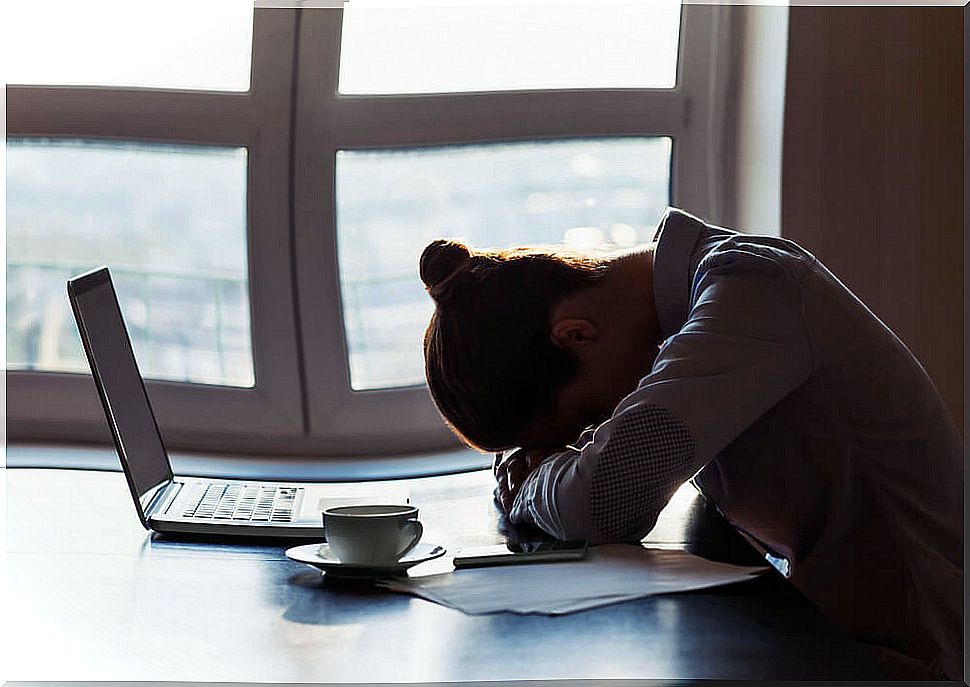 Woman thinking about how to get back to routine after Christmas