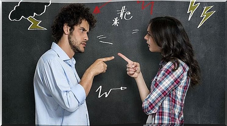 Discussion between two people