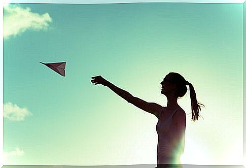 Woman playing to bring out her inner child 