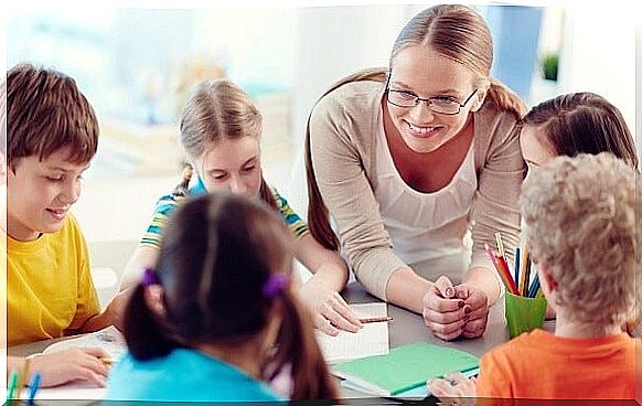 female teacher symbolizing the emotional management of teachers