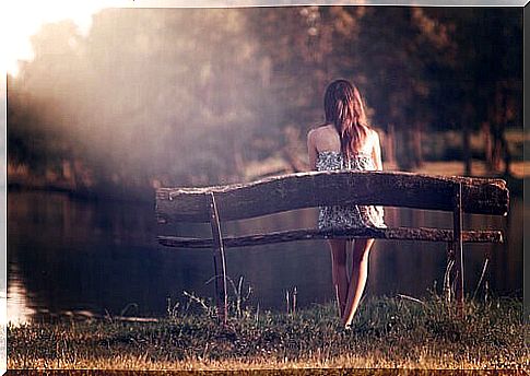 Sitting woman relaxing