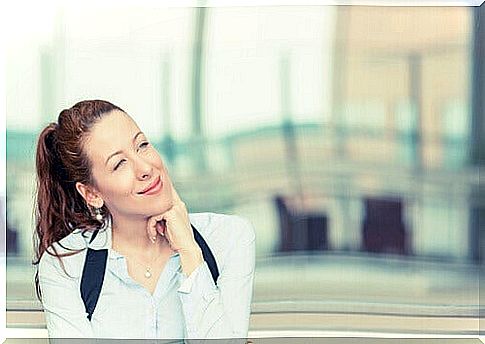 Woman thinking about having attitude